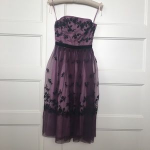 BETSEY JOHNSON Retro Strapless Cocktail Dress